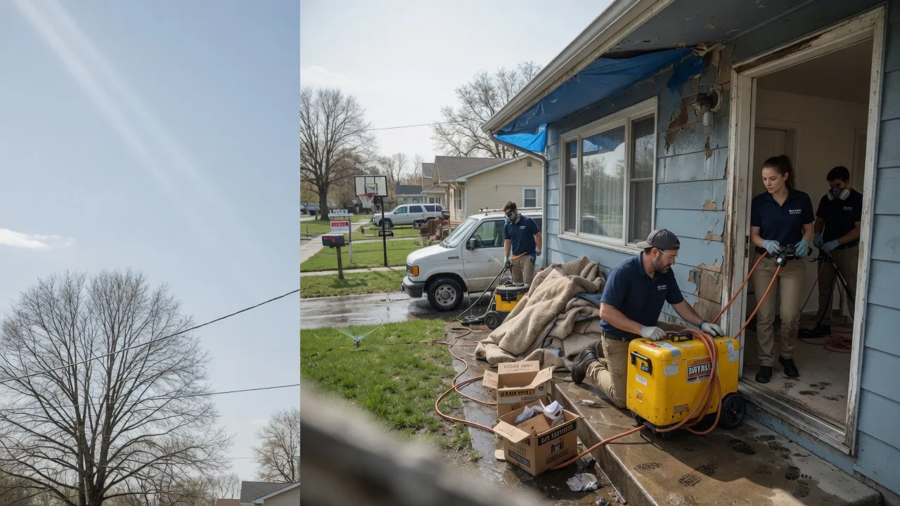 Basement Flood Cleanup in Blue Mounds, WI near me